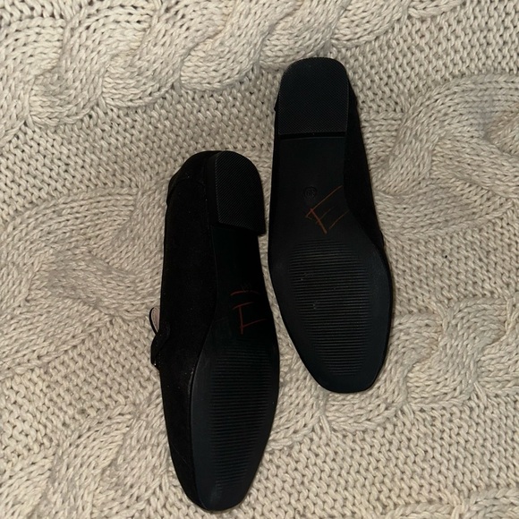 Feversole‎ Women's Fashion Trim Deco Loafer Flats Faux Suede - Picture 2 of 7